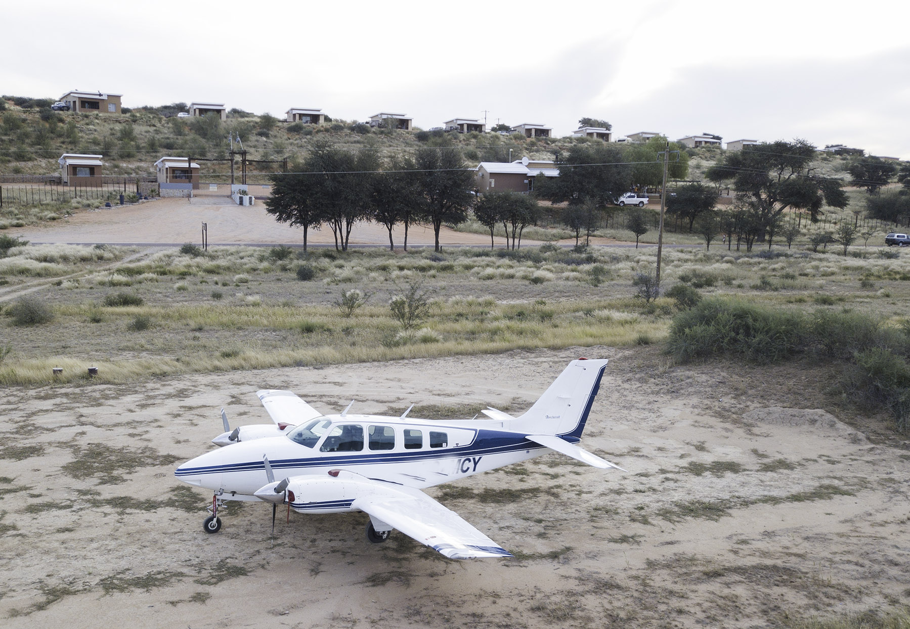 Kgalagadi lodge landing strip for light aircraft